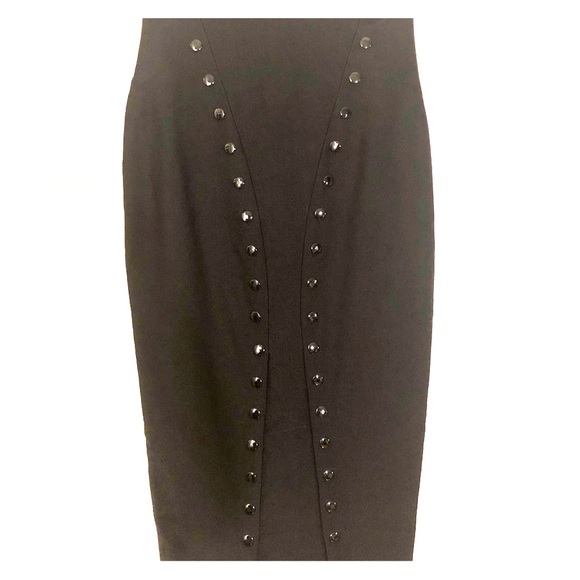 Thomas Wylde Dresses & Skirts - Thomas Wylde Buttoned Black Pencil Skirt